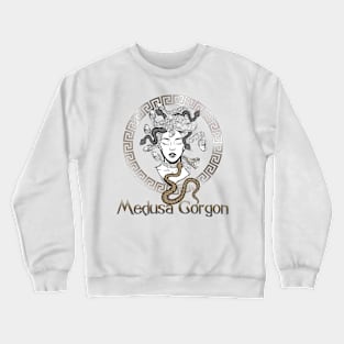 Greek mythology t-shirt-Medusa Greek Goddess- Gorgoneion amulet-Тhe device to prevent evil-Medusa Gorgon- Greek mythology Crewneck Sweatshirt